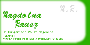 magdolna rausz business card